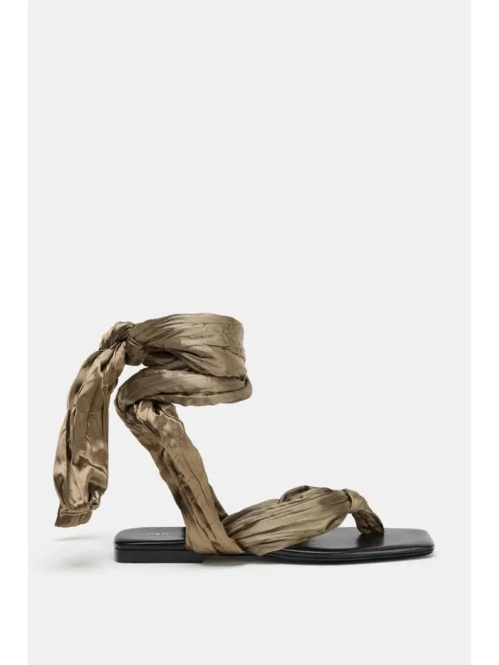ZARA KNOTTED FLAT SANDALS - Picture 5 of 7